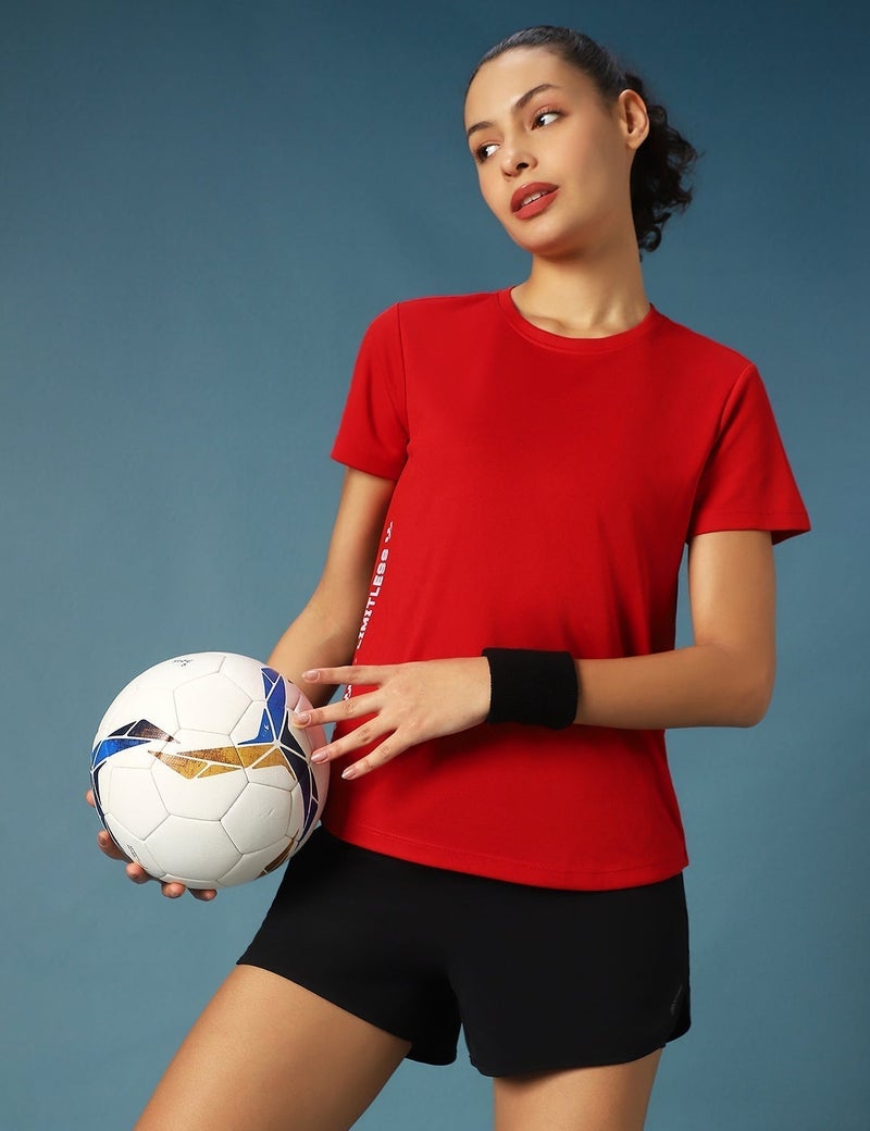 pump'd قميص نسائي عادي | كويك جافة | ملابس رياضية نشطة للتمرين| قمصان جري رياضيات سريعة الجفاف نصف كم قميص عادي برقبة دائرية - Image 4